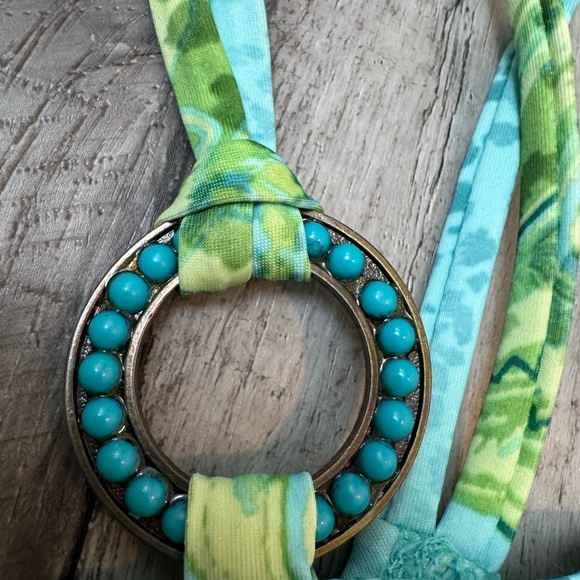 St John Swim Floral Leopard Animal Print One Piece Swimsuit Size 6 Under… - Picture 3 of 13